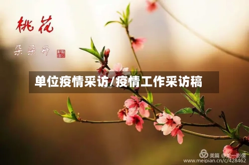 单位疫情采访/疫情工作采访稿