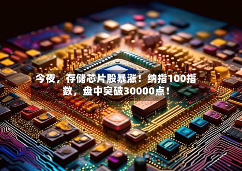 今夜，存储芯片股暴涨！纳指100指数，盘中突破30000点！