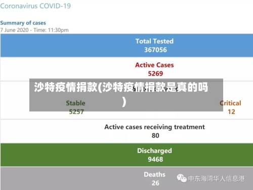 沙特疫情捐款(沙特疫情捐款是真的吗)