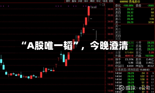 “A股唯一韬”，今晚澄清