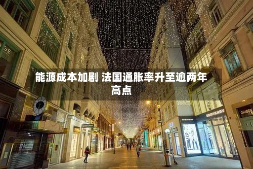 能源成本加剧 法国通胀率升至逾两年高点