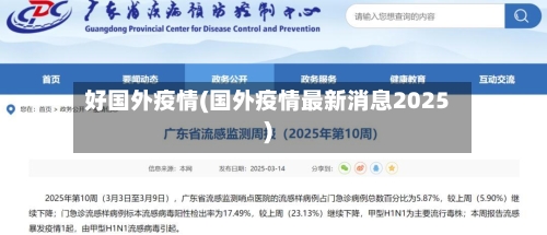 好国外疫情(国外疫情最新消息2025)
