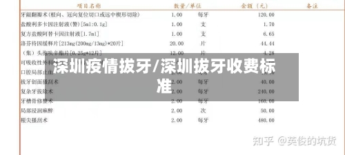 深圳疫情拔牙/深圳拔牙收费标准